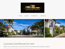 Tablet Screenshot of centenaryquays.com.au